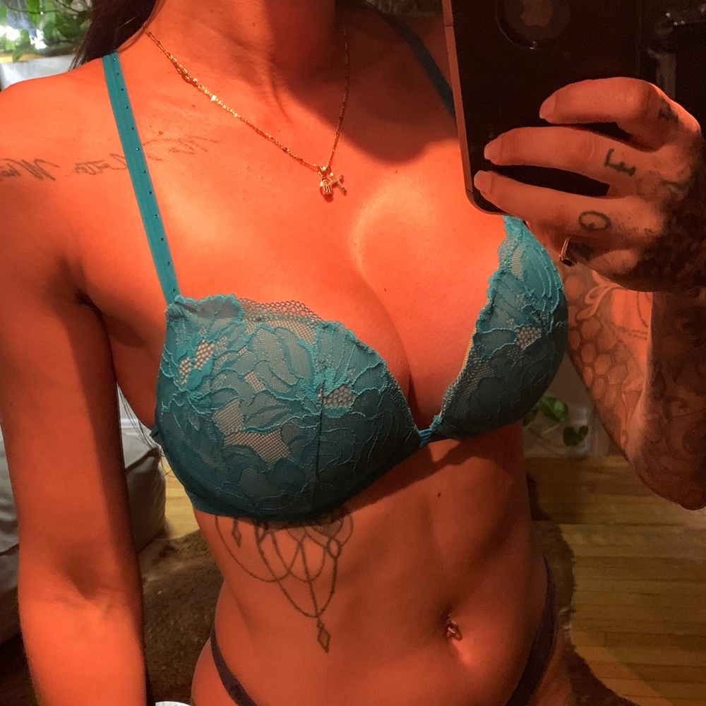 La SENZA Teal Lace Bra